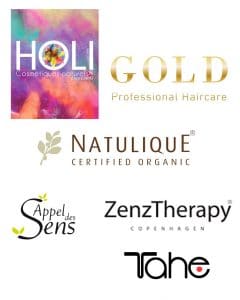 Logos marques Hairandskin - Hairborist - Natulique - Appel des sens - ZenzTherapy - Gold