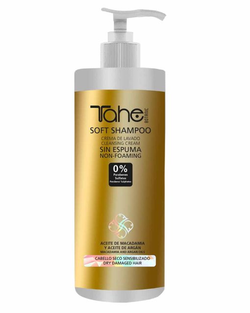 Tahé crème de lavage shampooing doux sans mousse cheveux secs