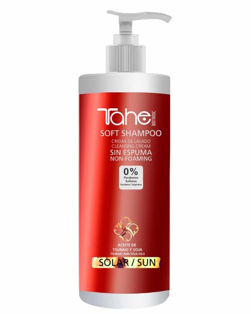 Tahé crème de lavage shampooing doux sans mousse protection solaire