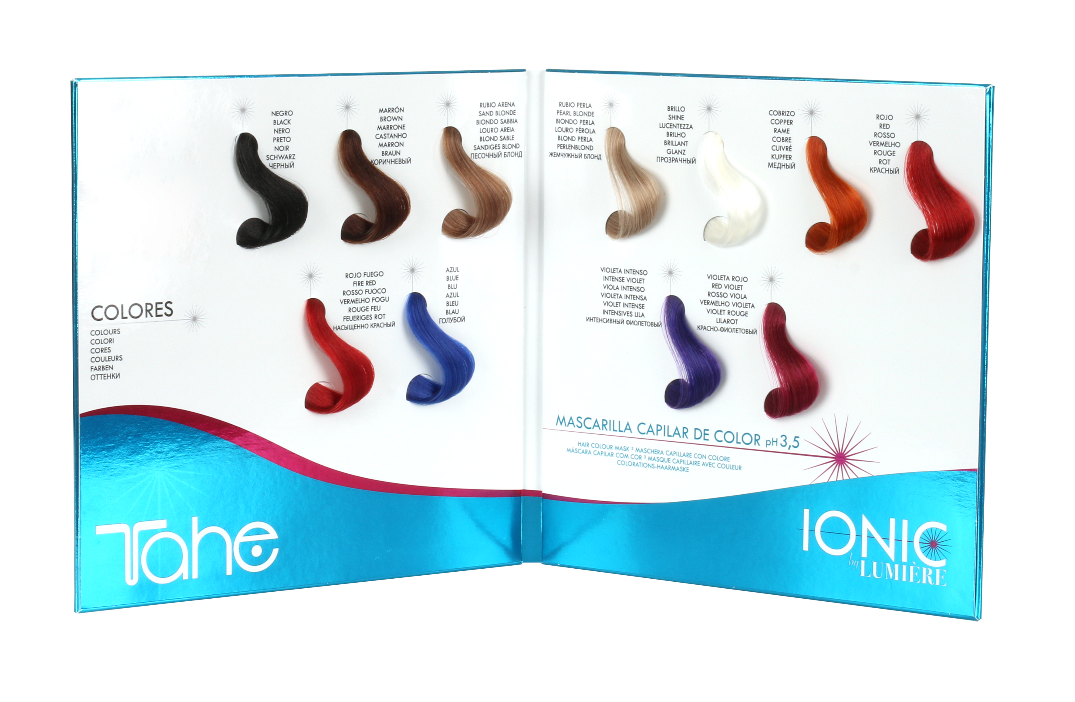 Nuancier Tahé Ionic - Masque colorant capillaire